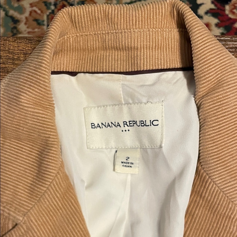 Banana Republic Light Brown Corduroy Blazer